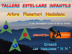 Logo Taller Estel·lar Infantil-Arbre Planetari Nadalenc-Ribes de Freser-5.12.2015