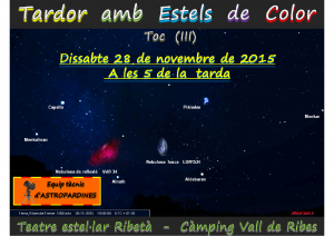 Logo Taller d'Observació Celeste-Tardor amb Estels de Color (III)-28.11.2015-Ribes de Freser